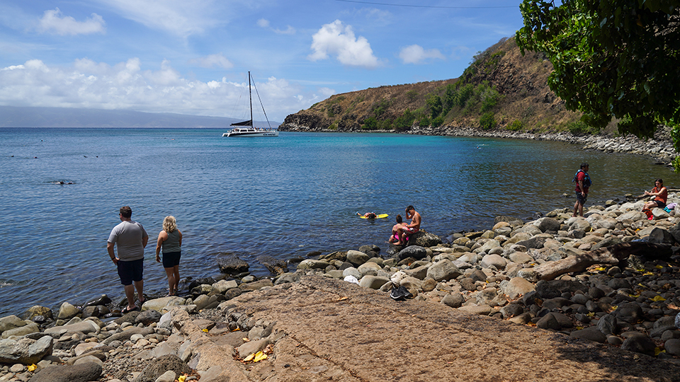 Guests at Honolua Bay