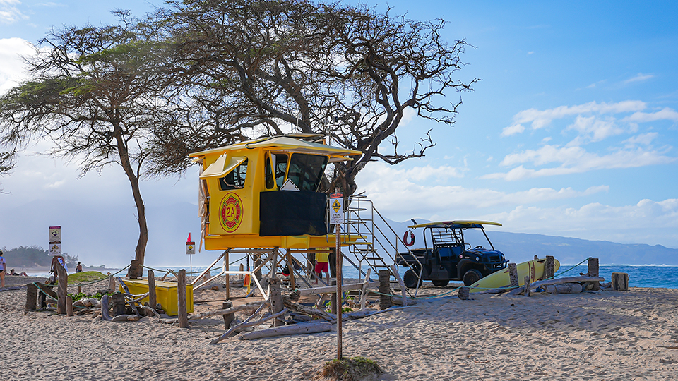 Lifeguard Stand at Baldwin Beach Park