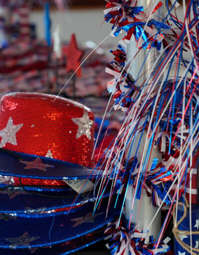 4th of July Decorations and Party Hats on a Pride of Maui Special Events Cruise