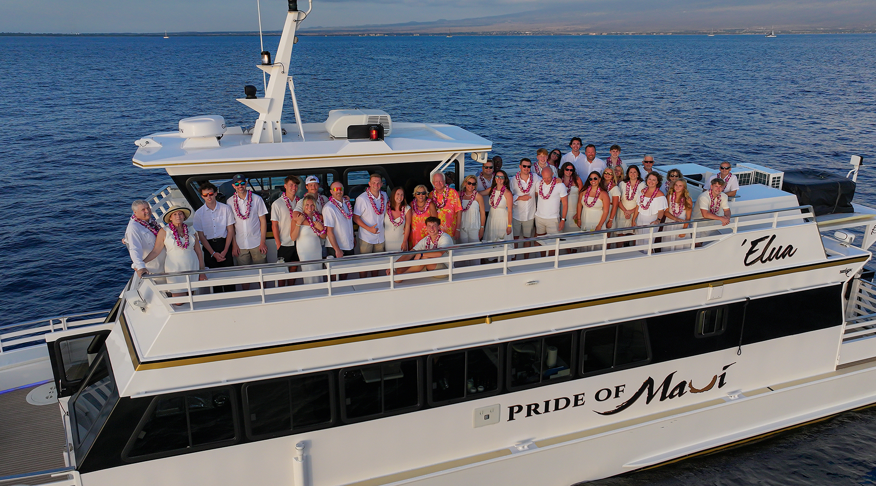 Pride of Maui 'Elua Sailing with Guests on a Private Charter Cruise